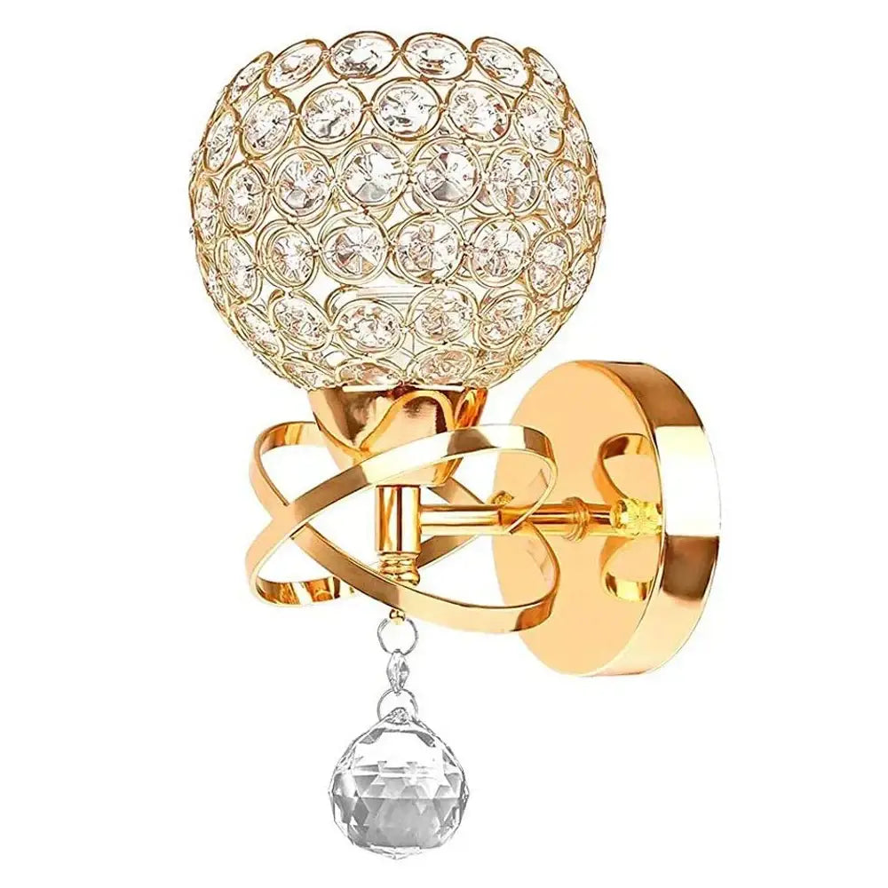 Silver Gold Crystal Sconce