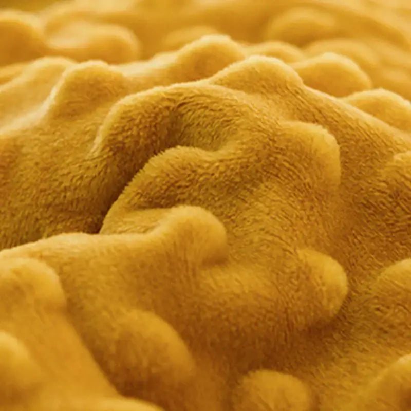Mustard Cotton Floral Quilt