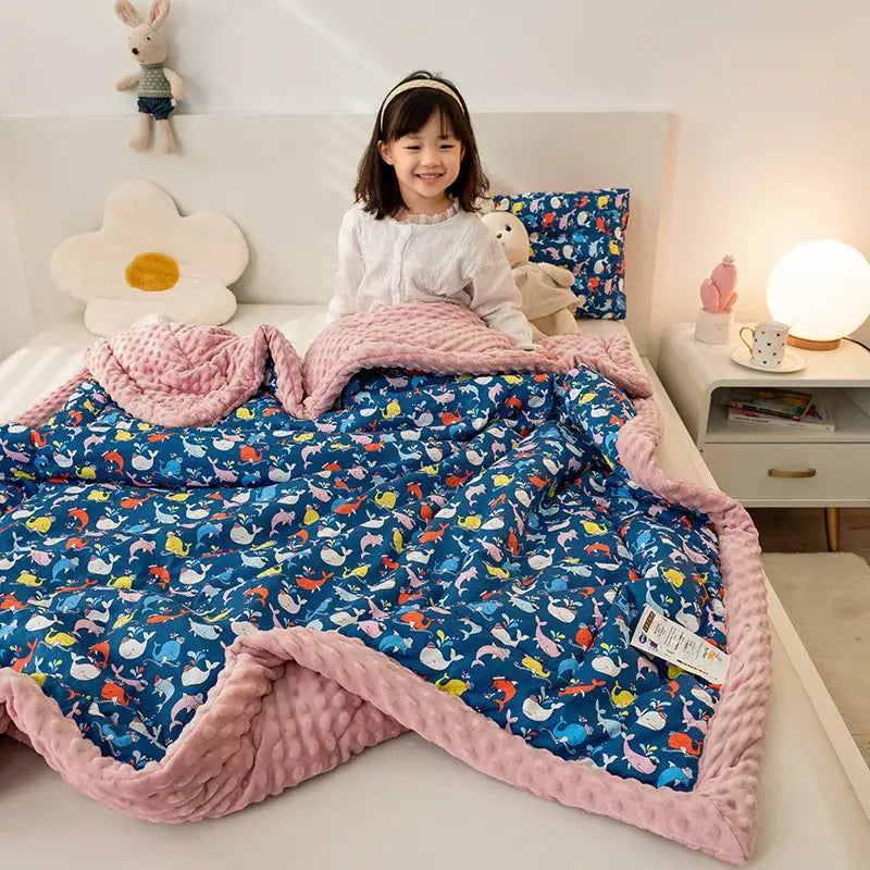 Mustard Cotton Floral Quilt