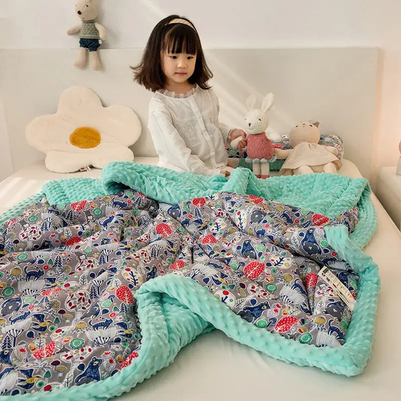 Mustard Cotton Floral Quilt