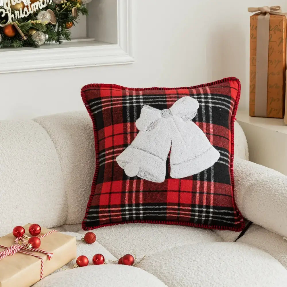 Red Green Plaid Pillowcase