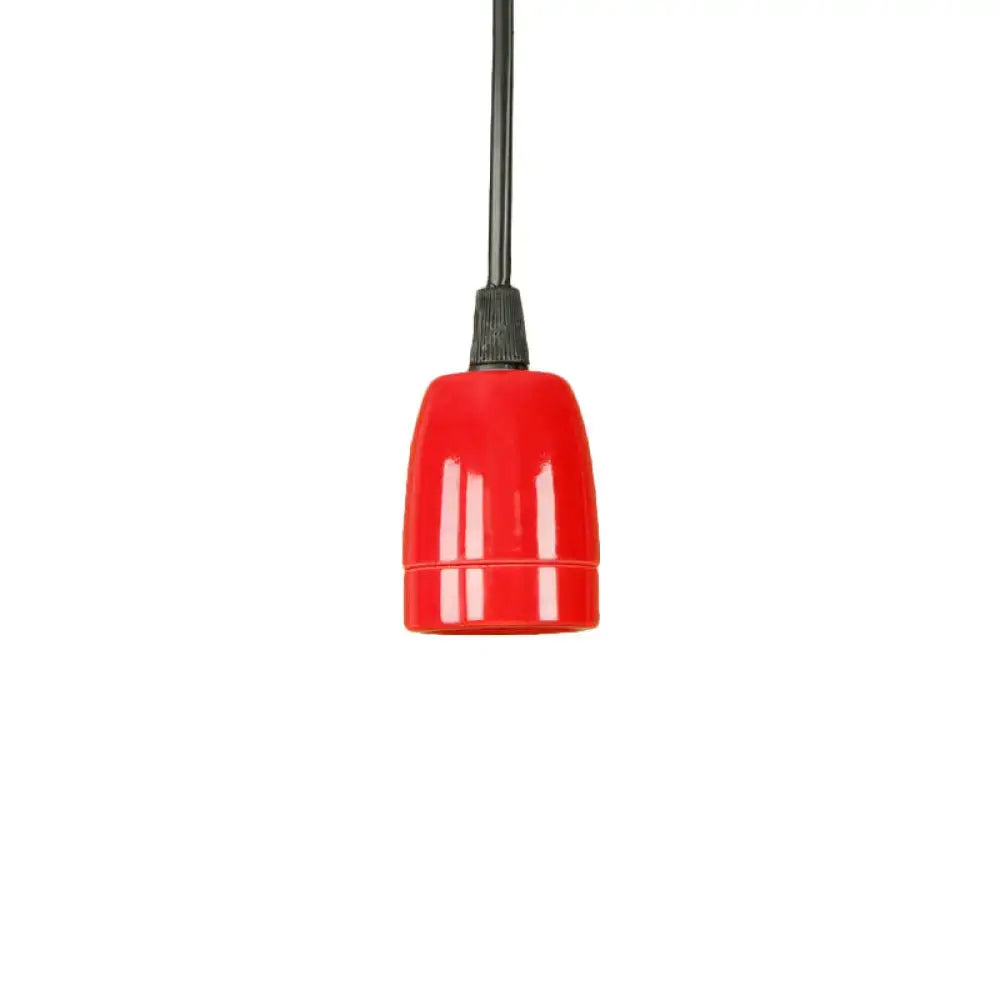 Red Ceramic Pendant Light