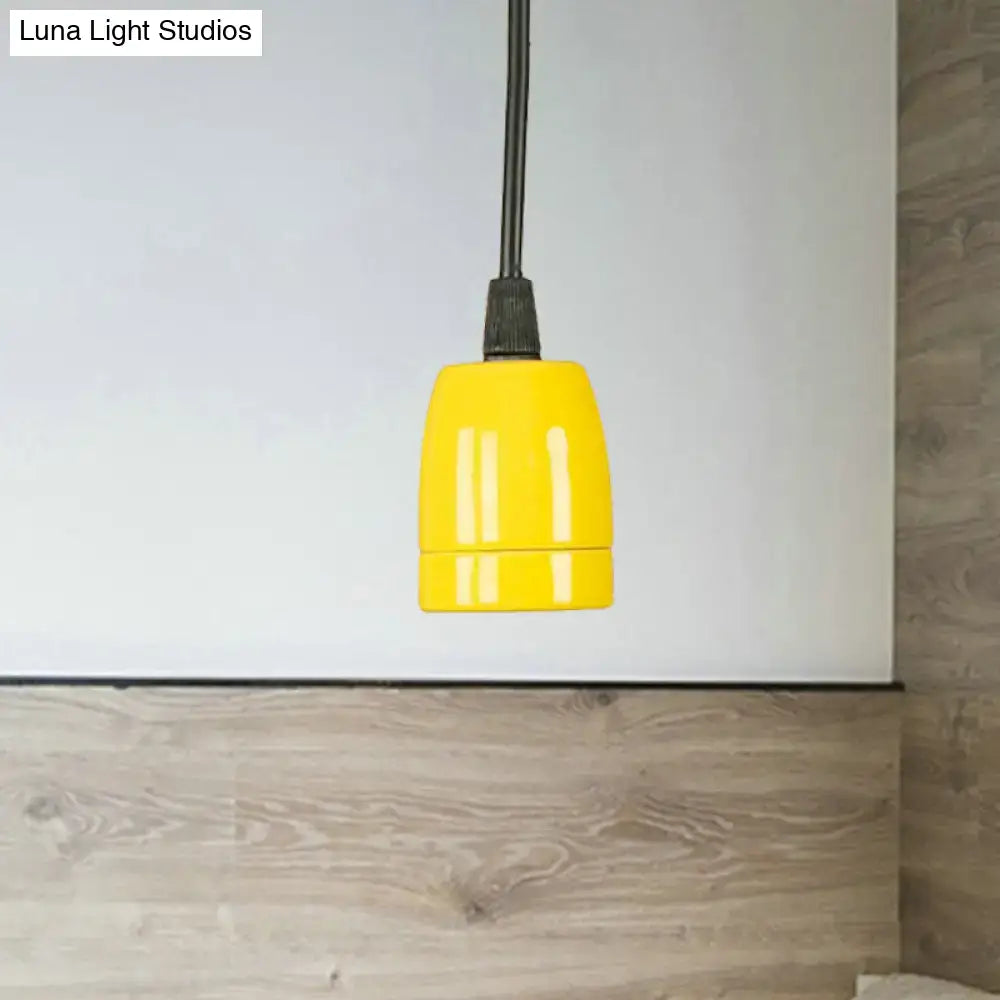 Red Ceramic Pendant Light
