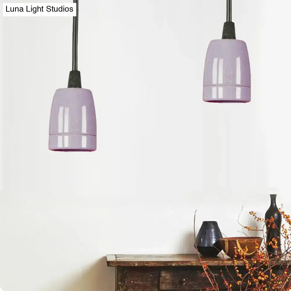 Red Ceramic Pendant Light
