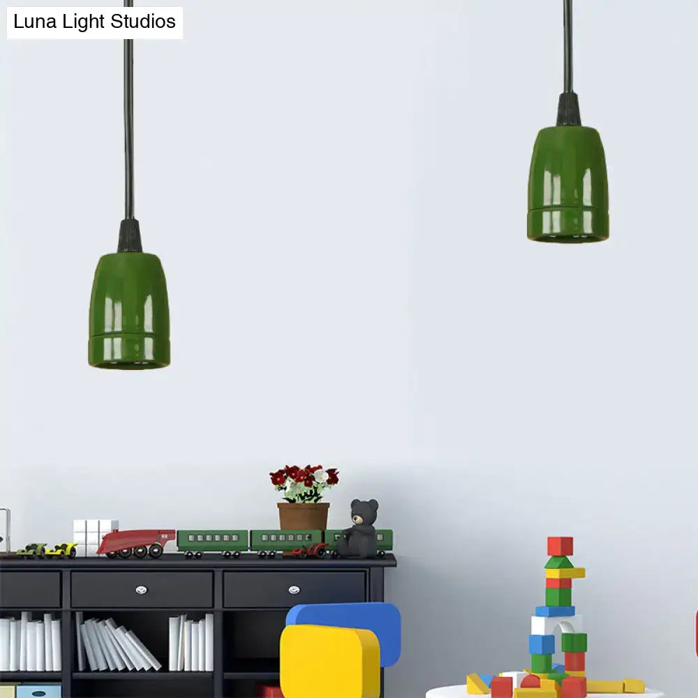 Red Ceramic Pendant Light