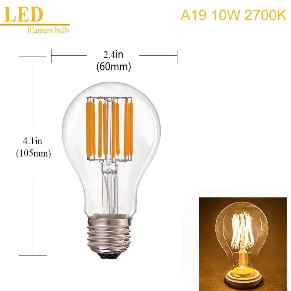 Warm White Edison LED Bulbs
