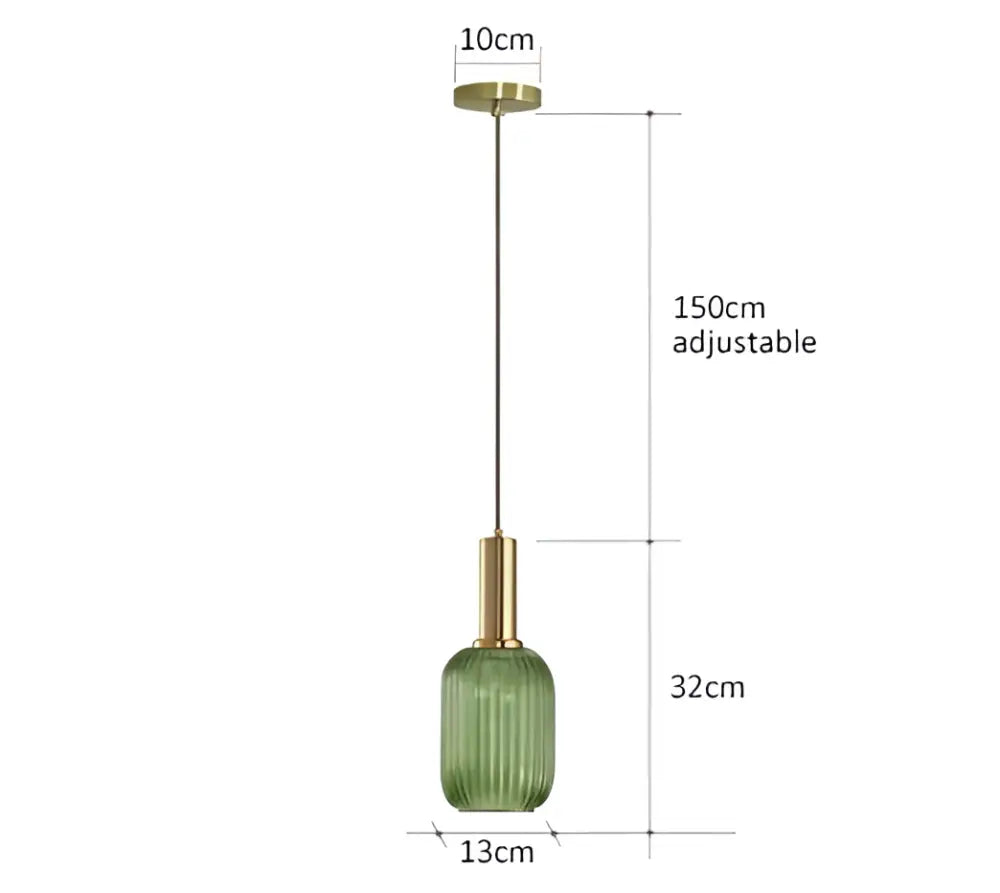 Colorful Glass Pendant Light