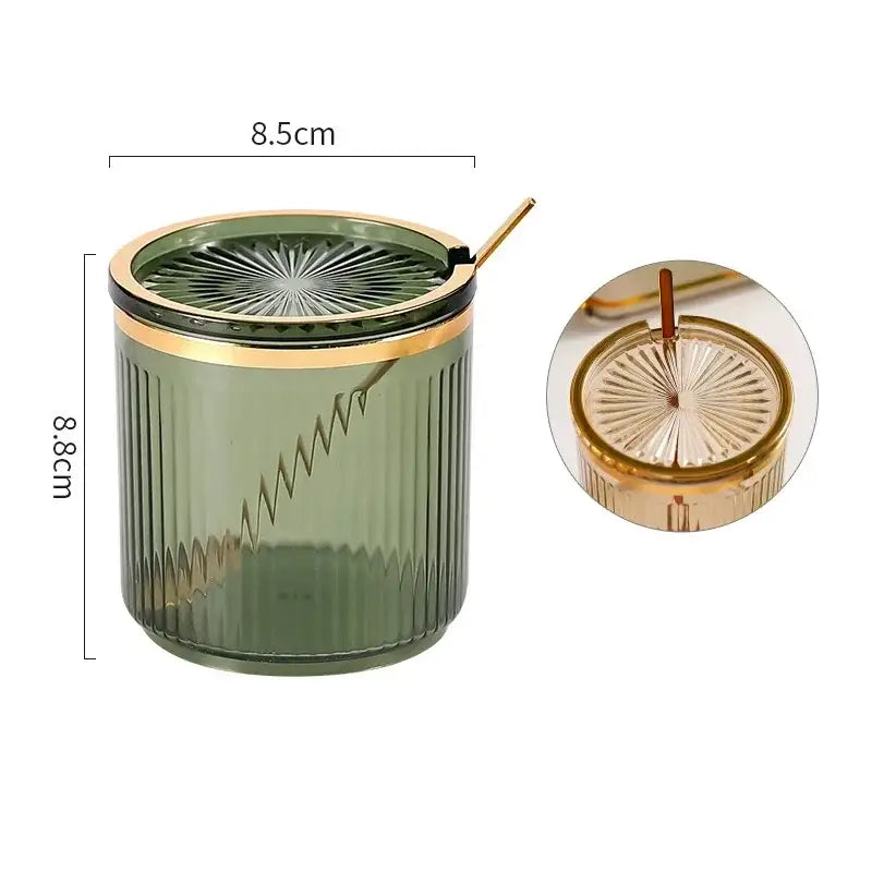Olive Acrylic Jar Set