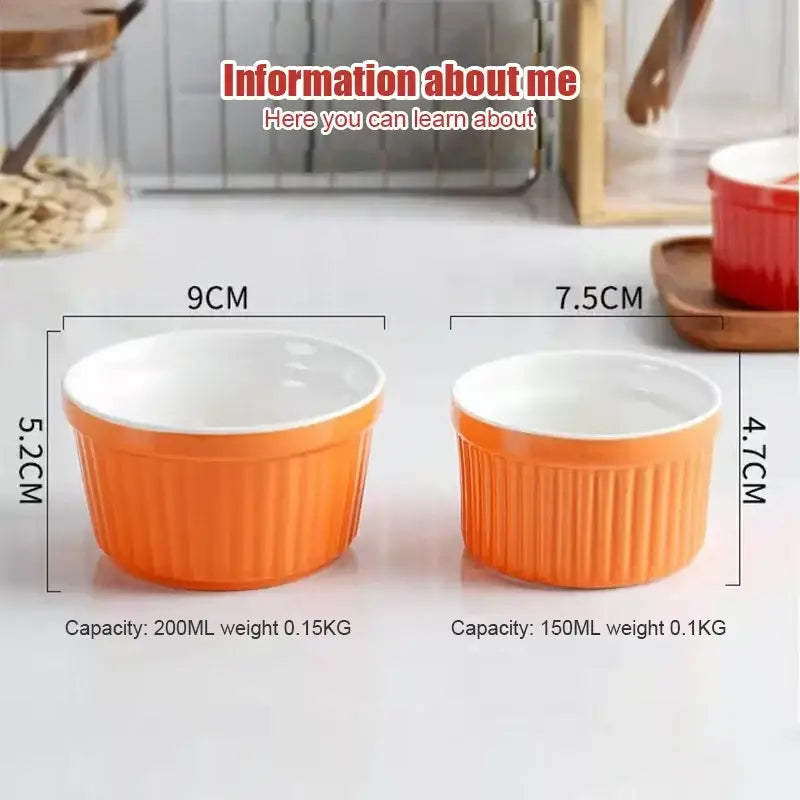 Colorful Ceramic Ramekin Set
