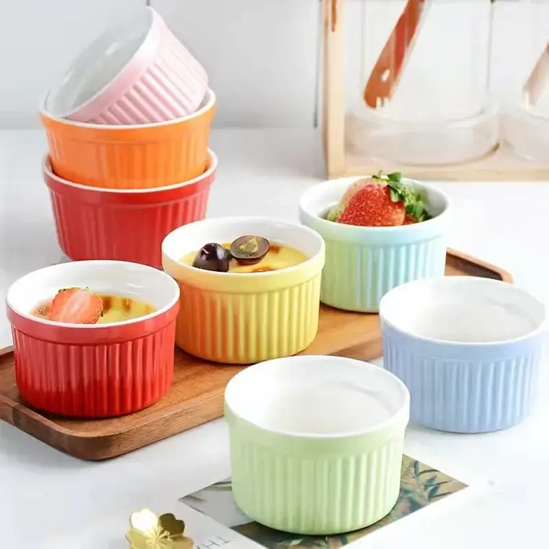 Colorful Ceramic Ramekin Set