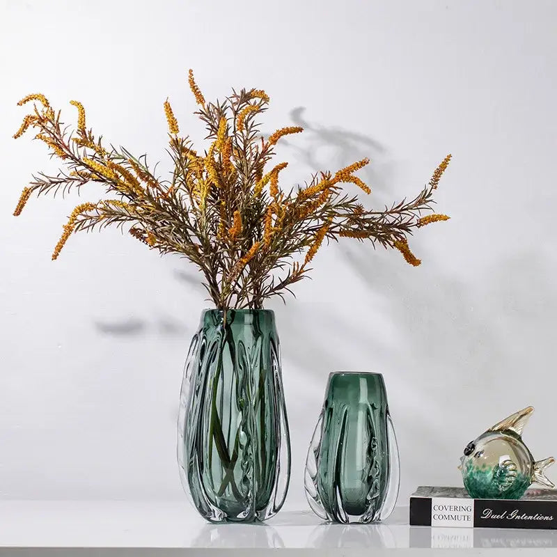 Emerald Crystal Table Vase