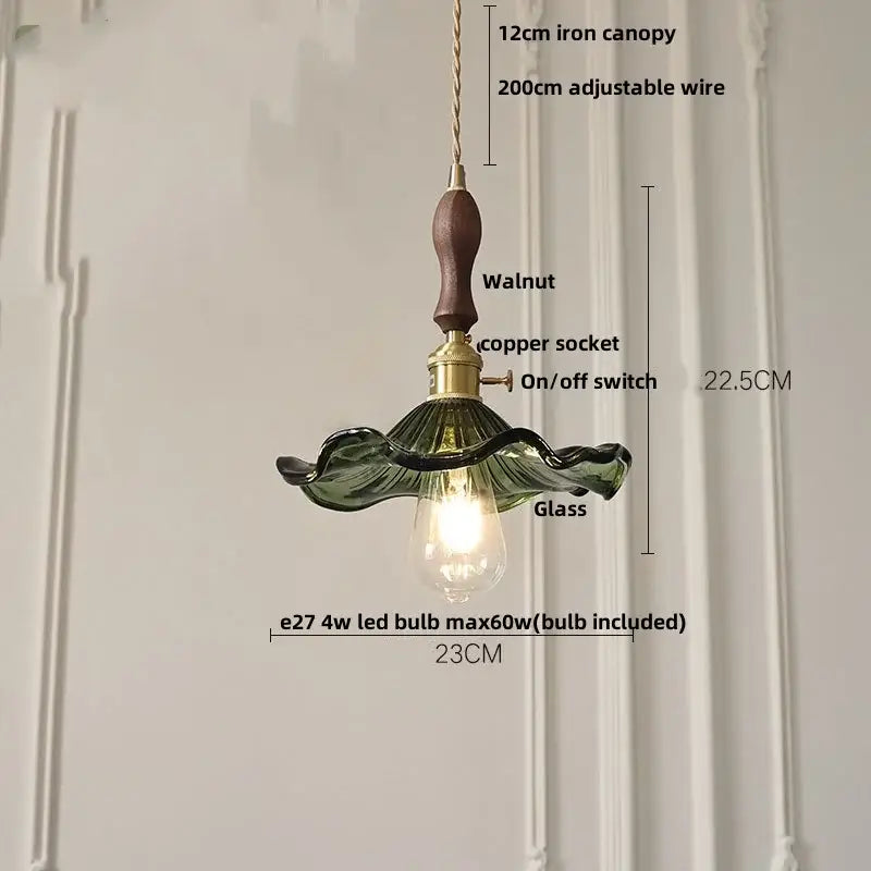 Walnut Ceramic Pendant Lamp