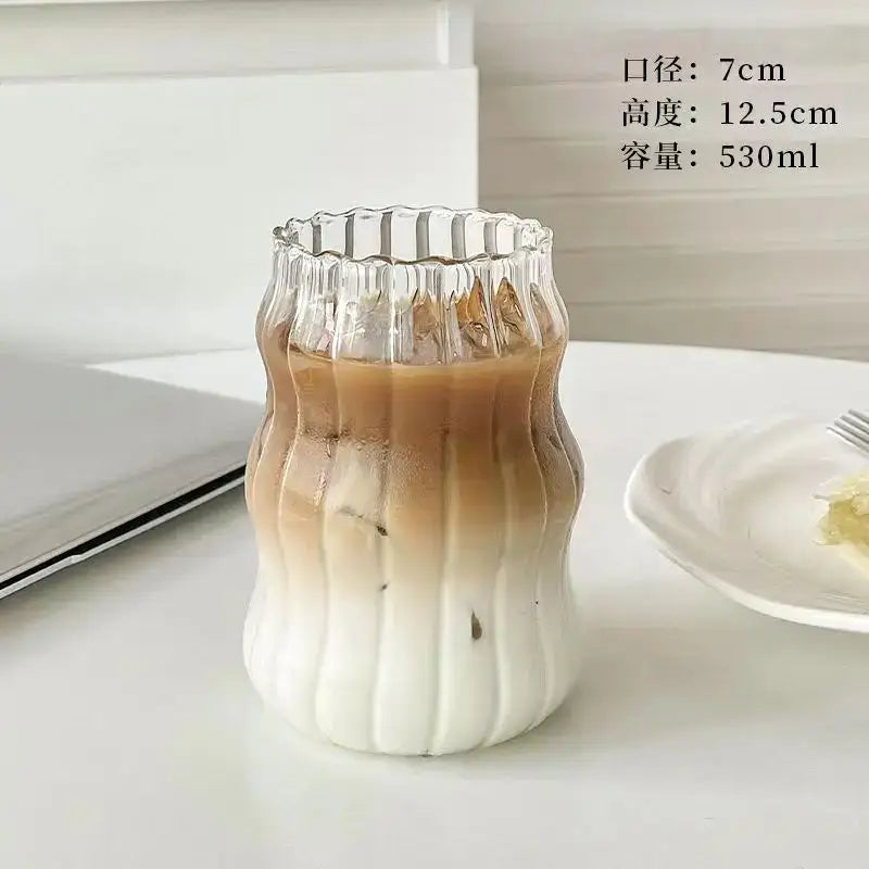 Glass Bamboo Lid Tumbler