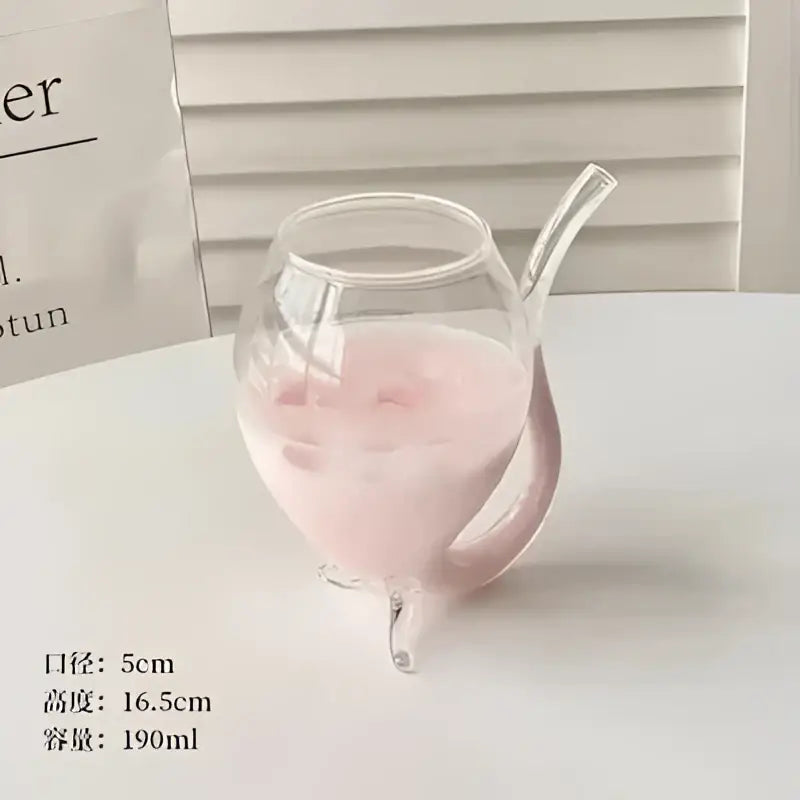 Heart Glass Couple Mugs