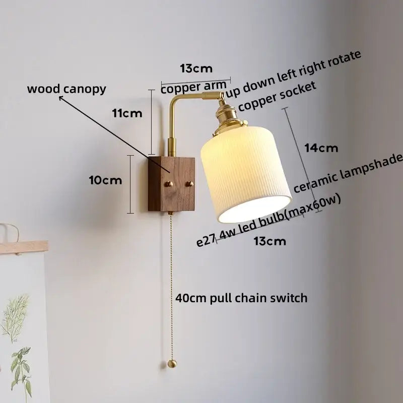 White Ceramic Wall Lamp