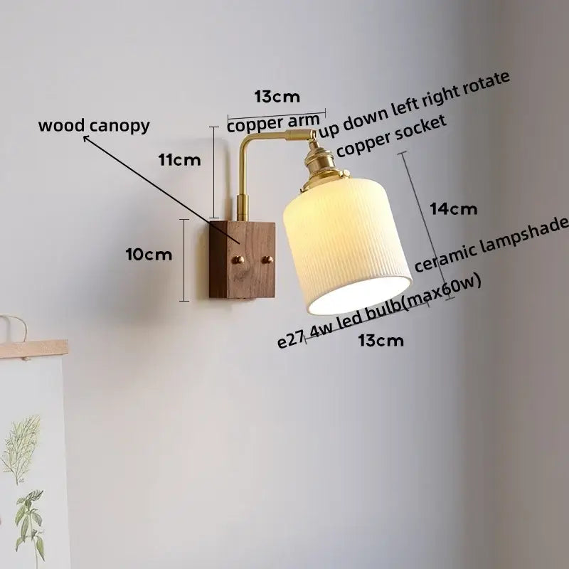 White Ceramic Wall Lamp