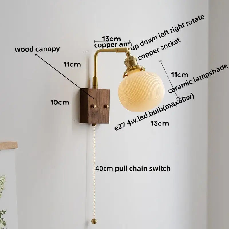 White Ceramic Wall Lamp