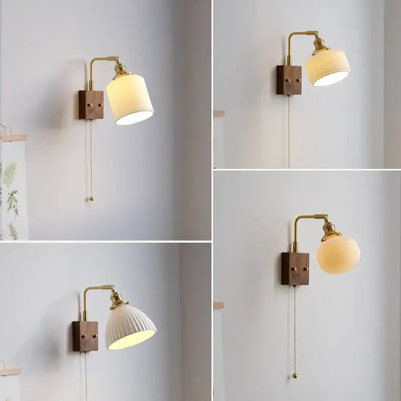 White Ceramic Wall Lamp