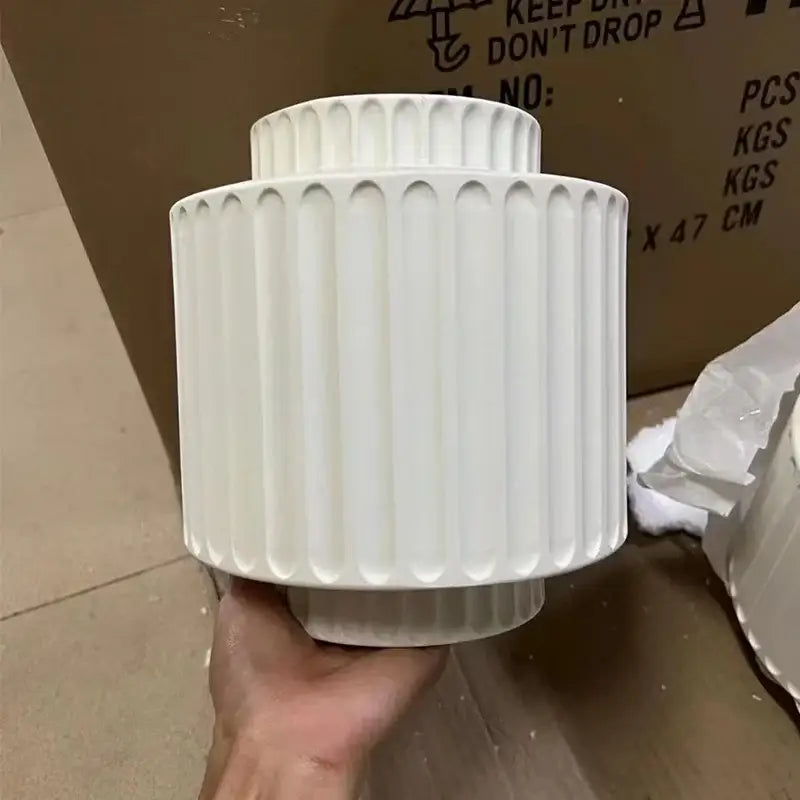 White Resin Wall Sconce