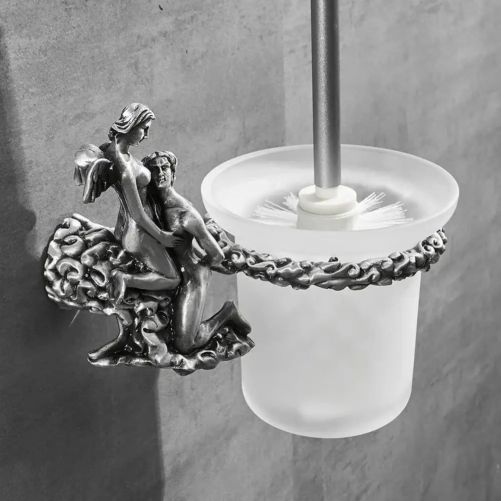 Silver Angel Bathroom Set
