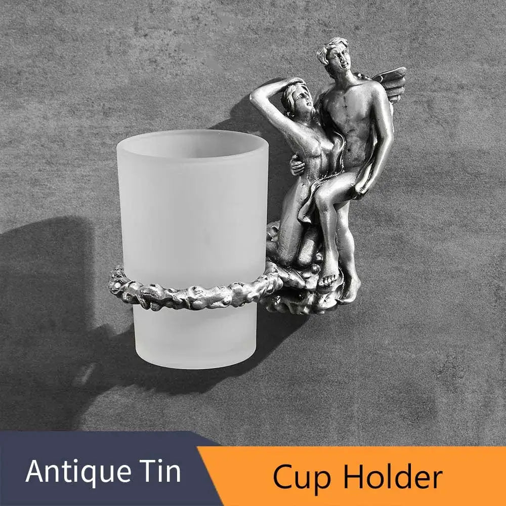 Silver Angel Bathroom Set