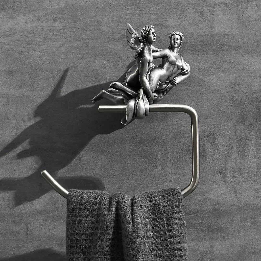Silver Angel Bathroom Set