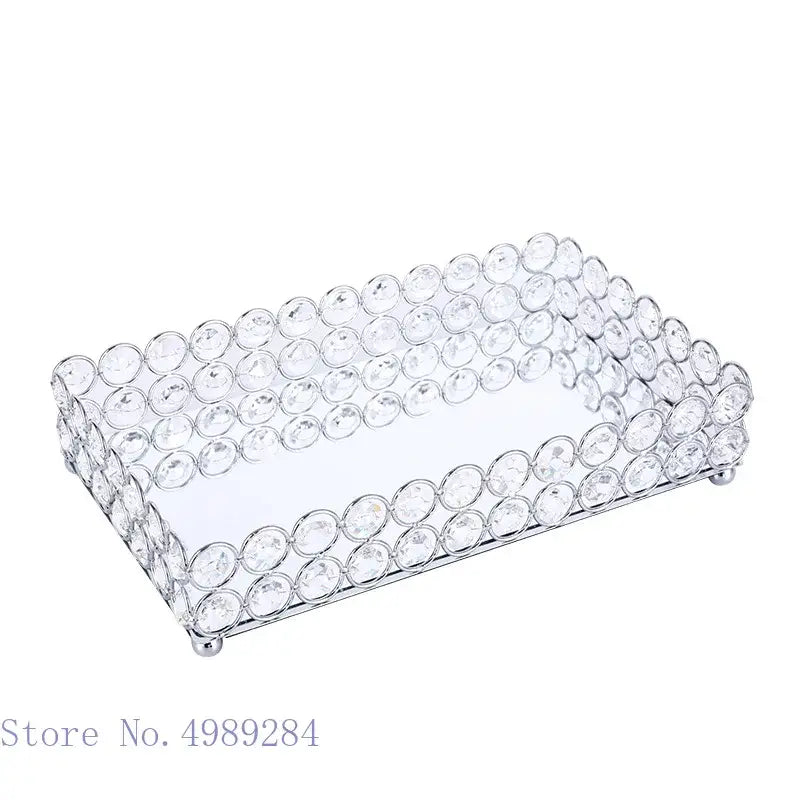 Gold Crystal Tissue Box