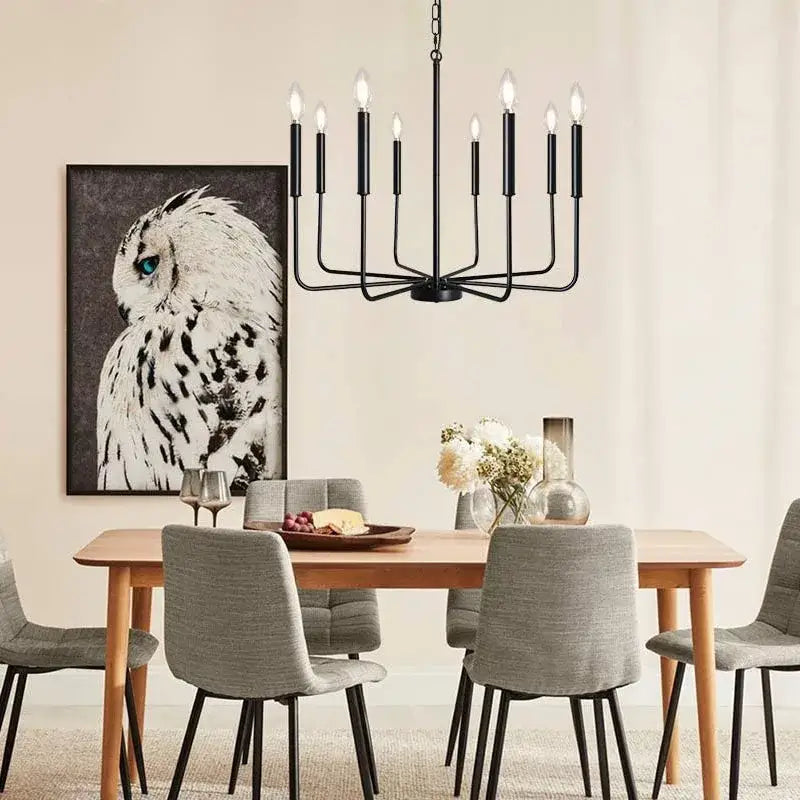 Black Iron Chandelier