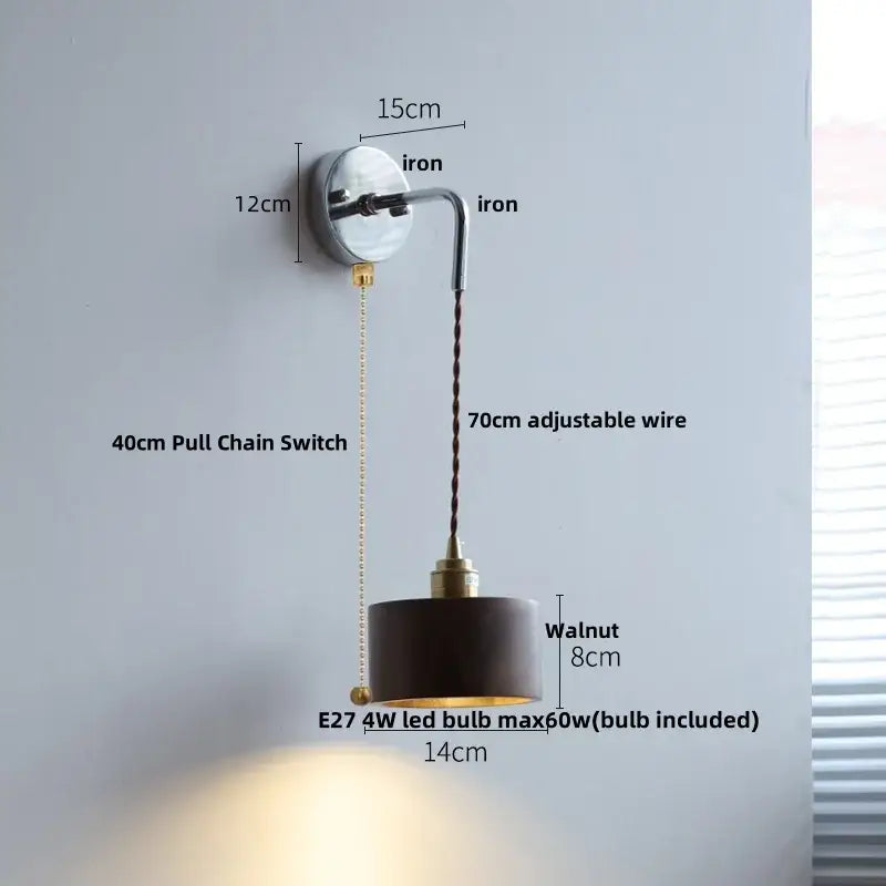 Ash Wood Wall Light
