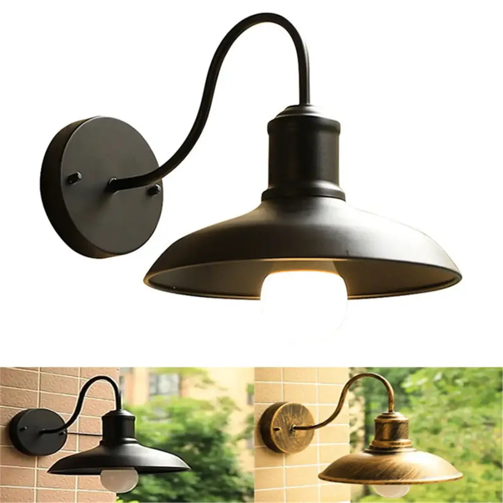 Black Gooseneck Wall Sconce