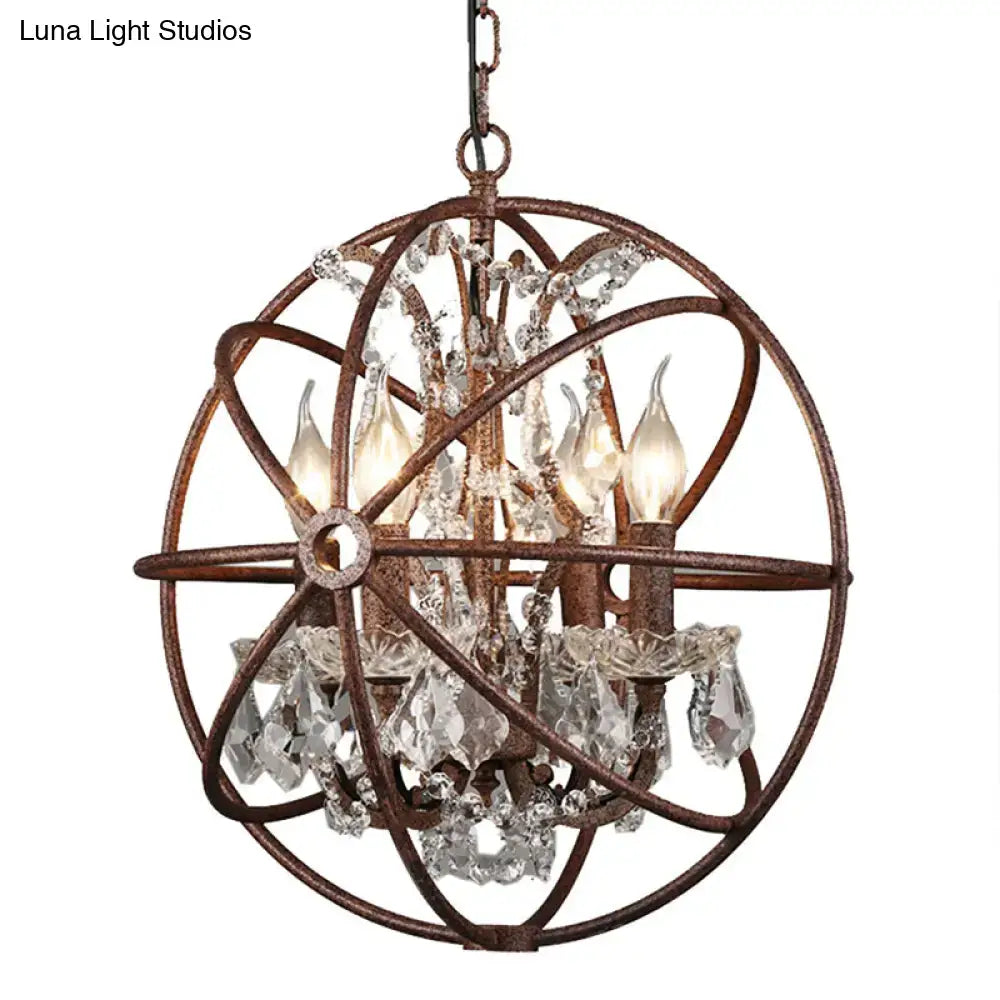 Black Crystal Chandelier Pendant