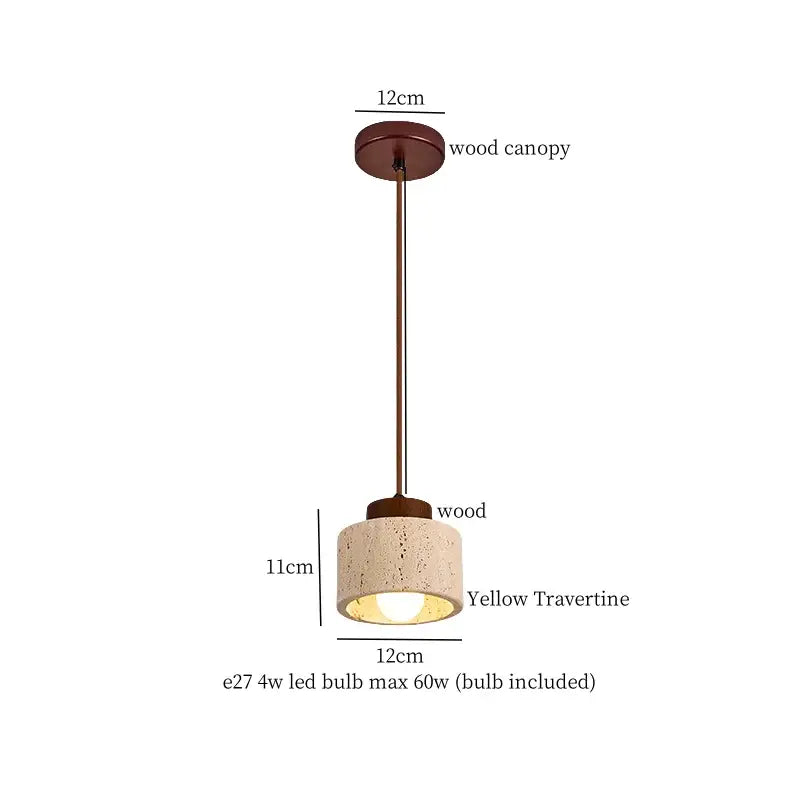 Brass Ceramic Glass Pendant
