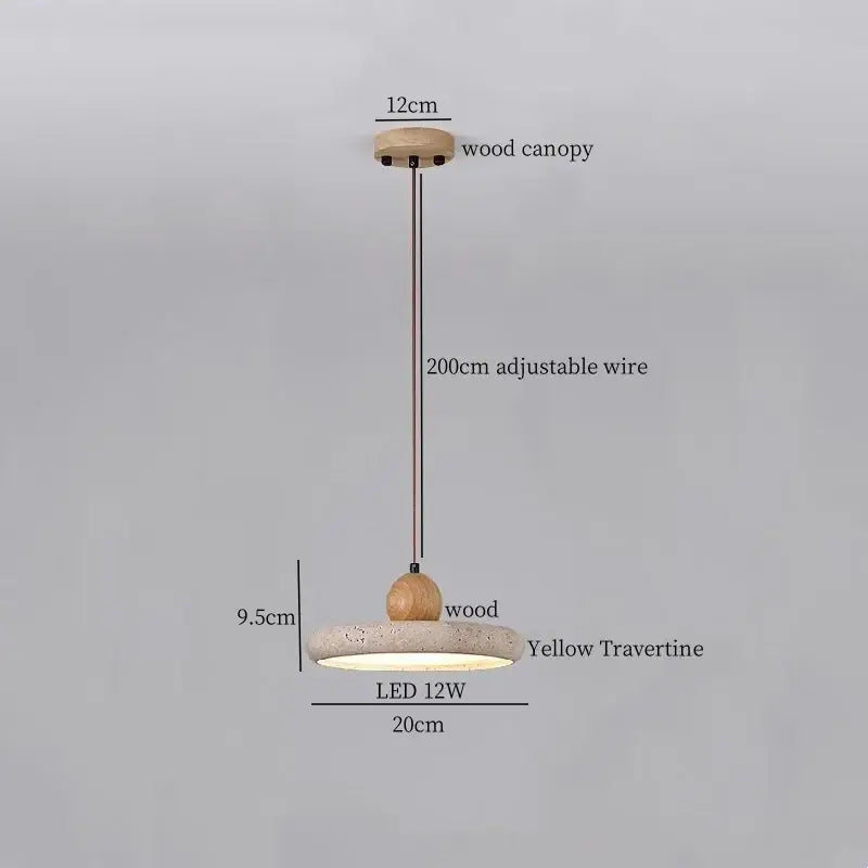 Brass Ceramic Glass Pendant