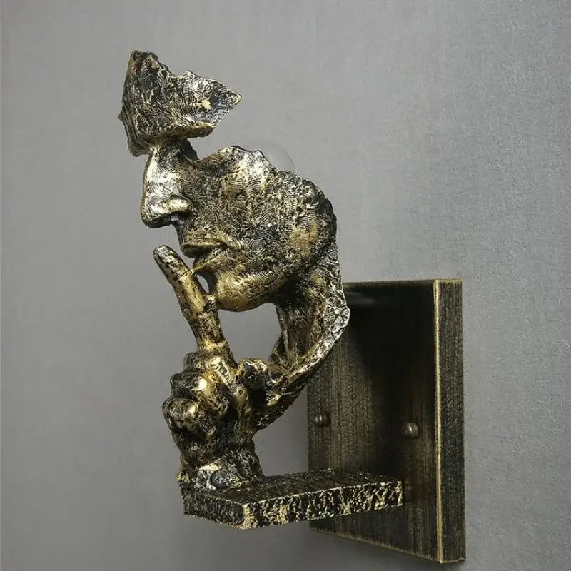 Bronze Sculptural Wall Lamp