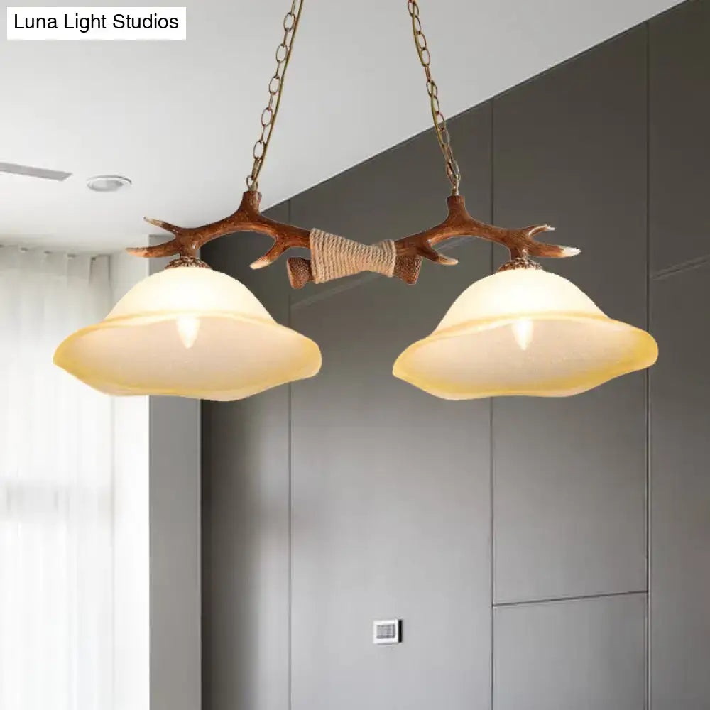 Brown Bell Pendant Light