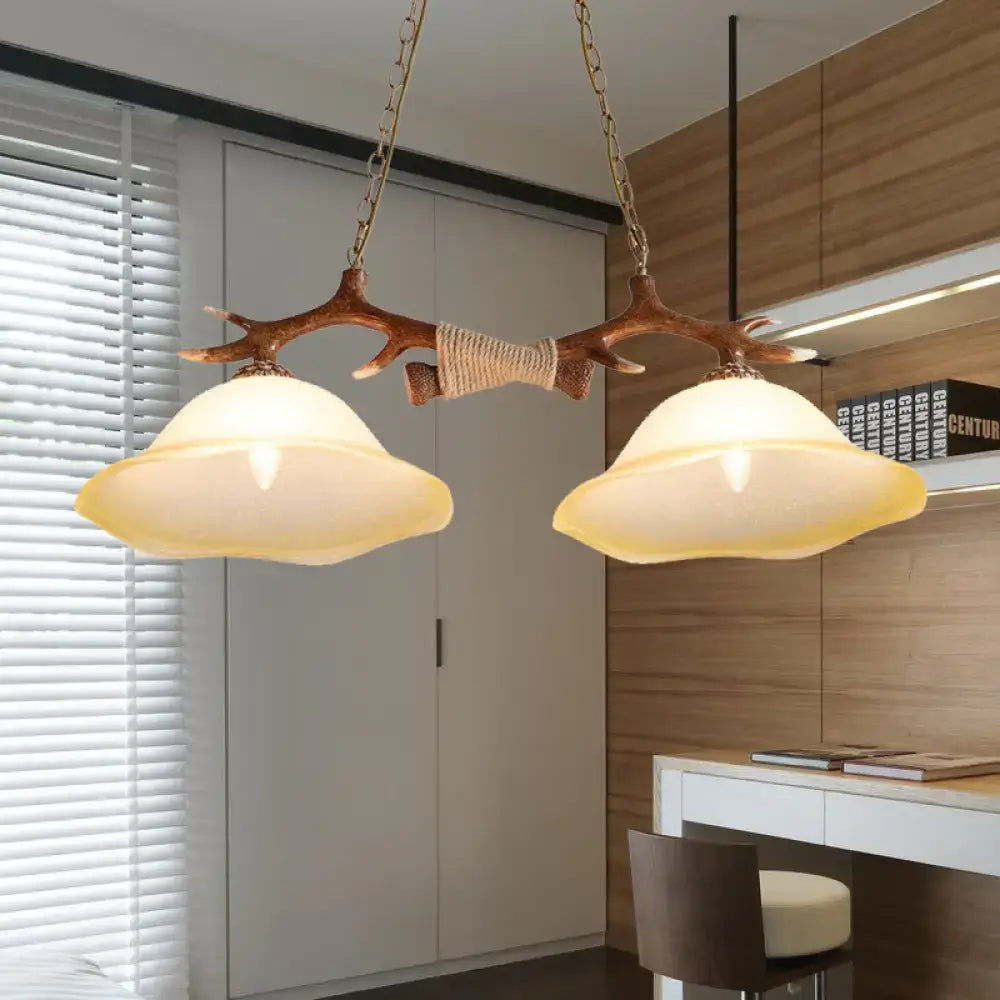 Brown Bell Pendant Light