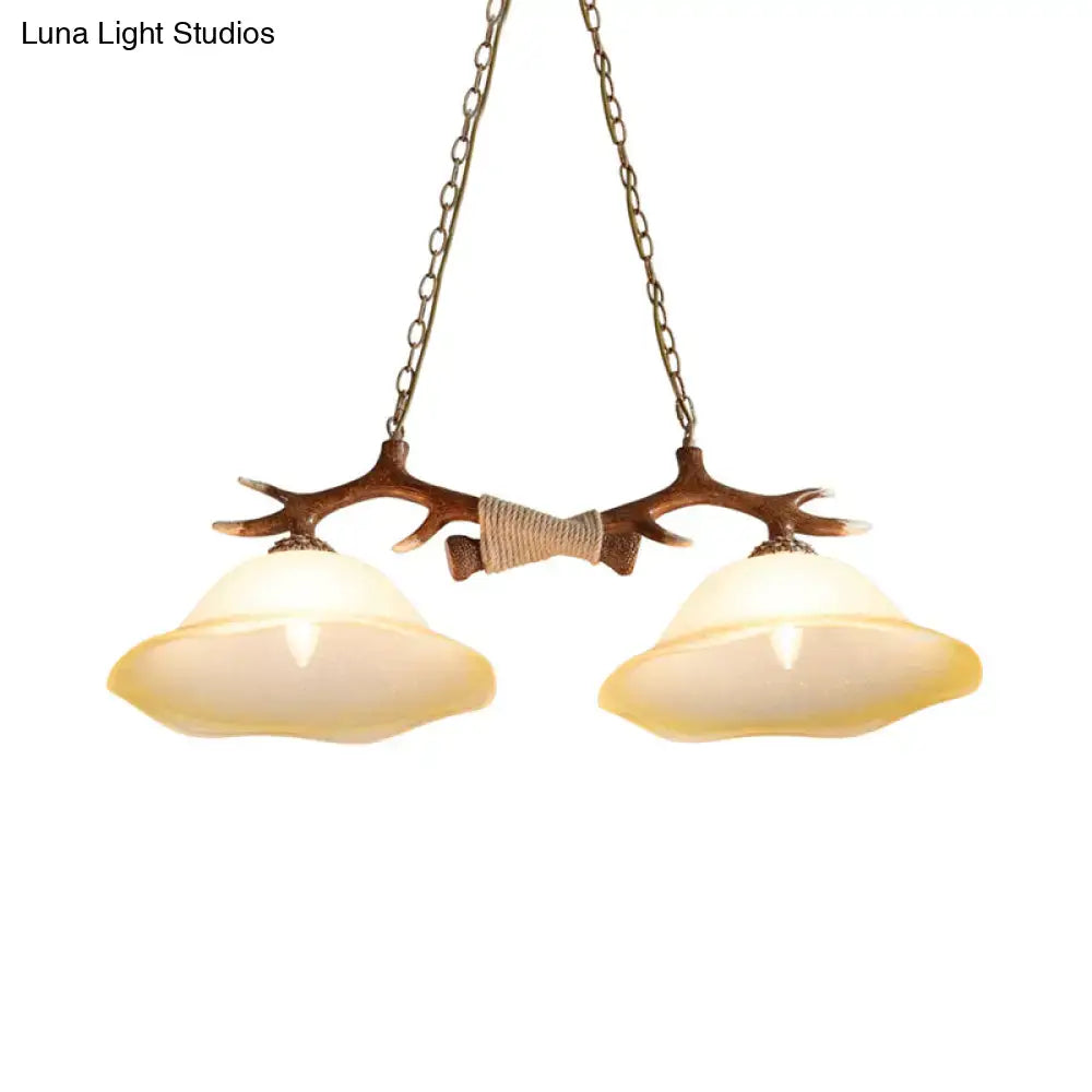 Brown Bell Pendant Light