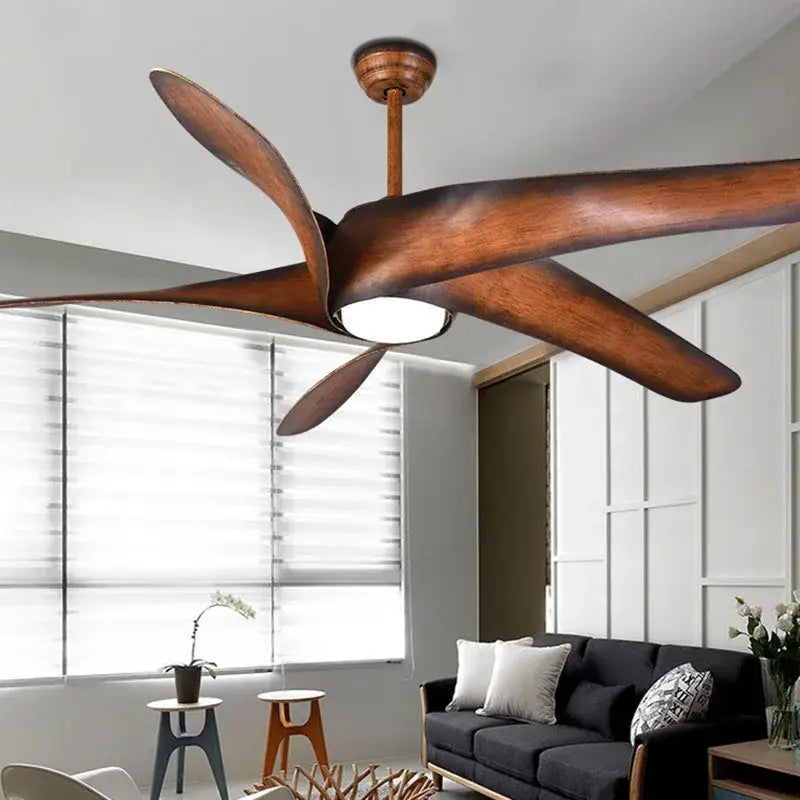 Brown Remote Ceiling Fan