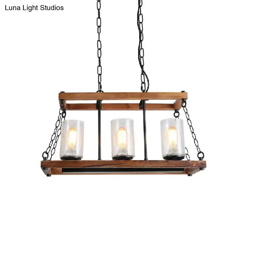Brown Seeded Glass Light