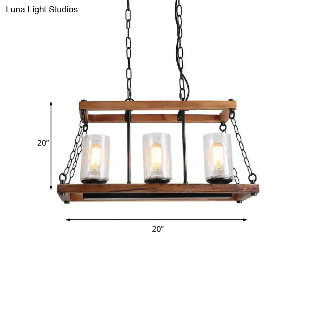 Brown Seeded Glass Light