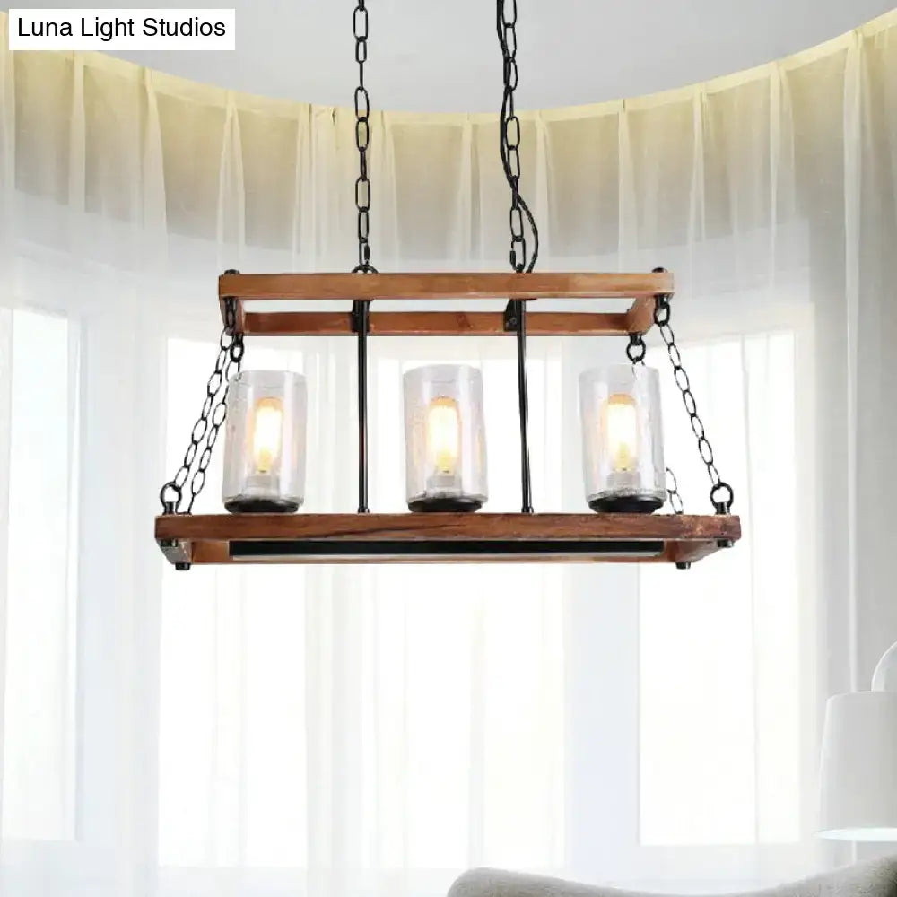 Brown Seeded Glass Light