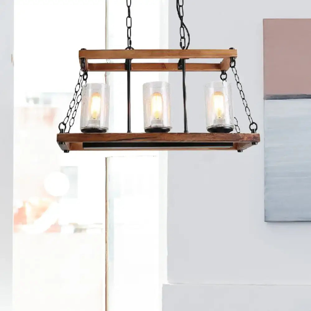 Brown Seeded Glass Light