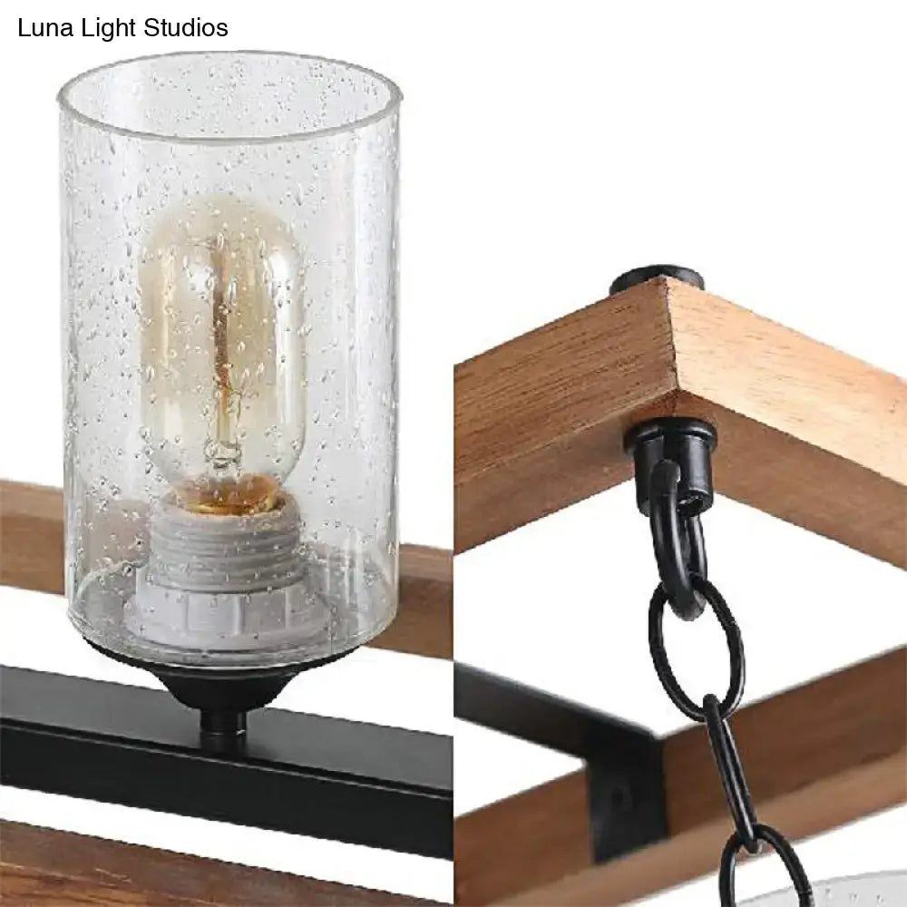 Brown Seeded Glass Light