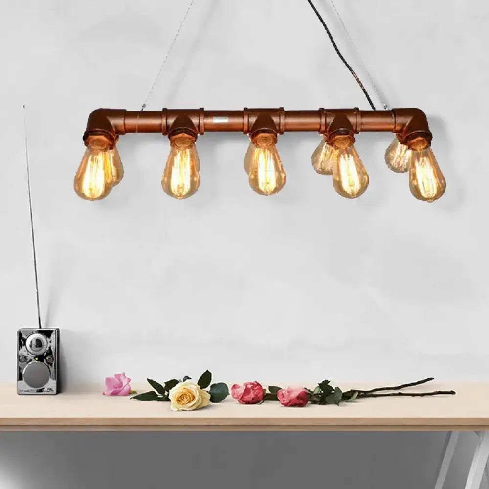 Copper Linear Island Light