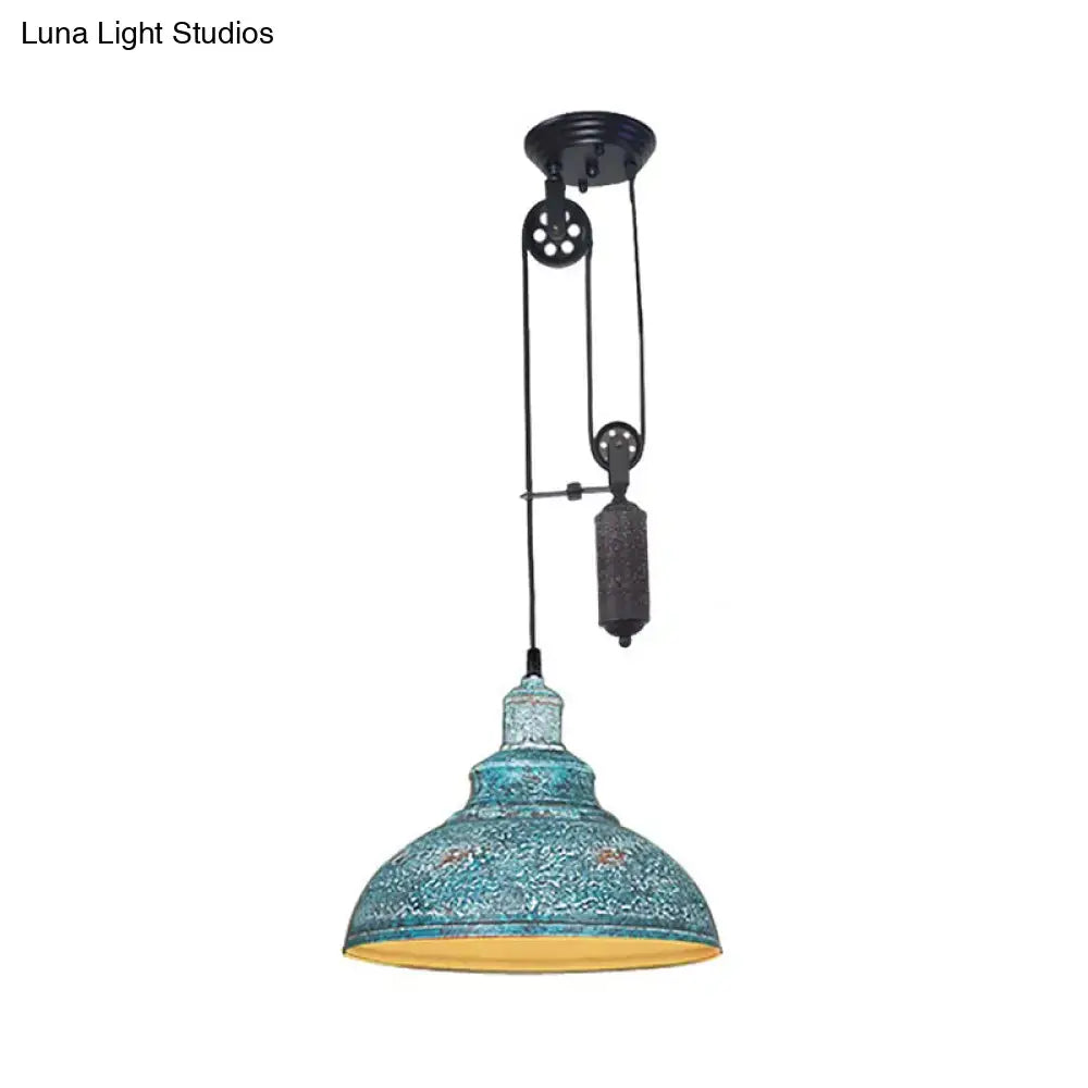 Copper Dome Pulley Pendant
