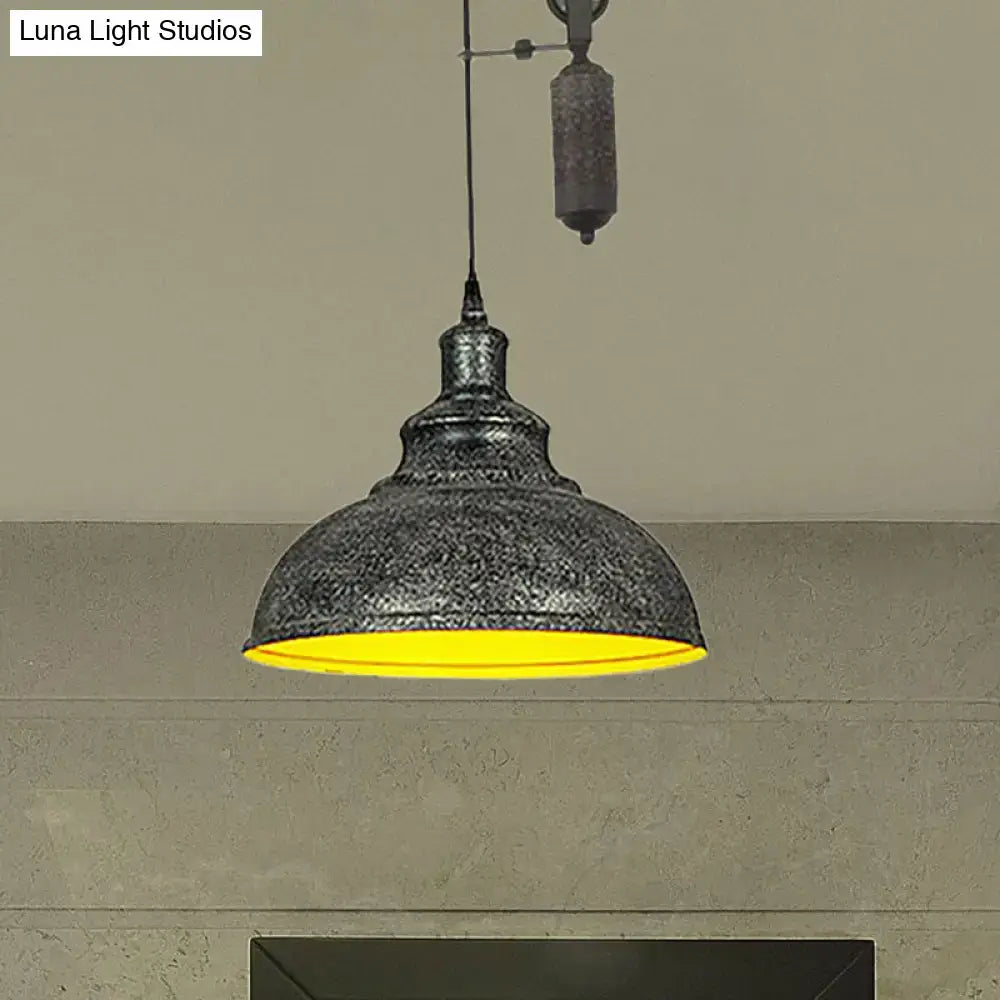 Copper Dome Pulley Pendant