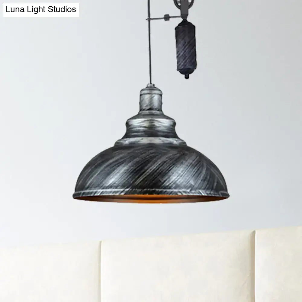 Copper Dome Pulley Pendant