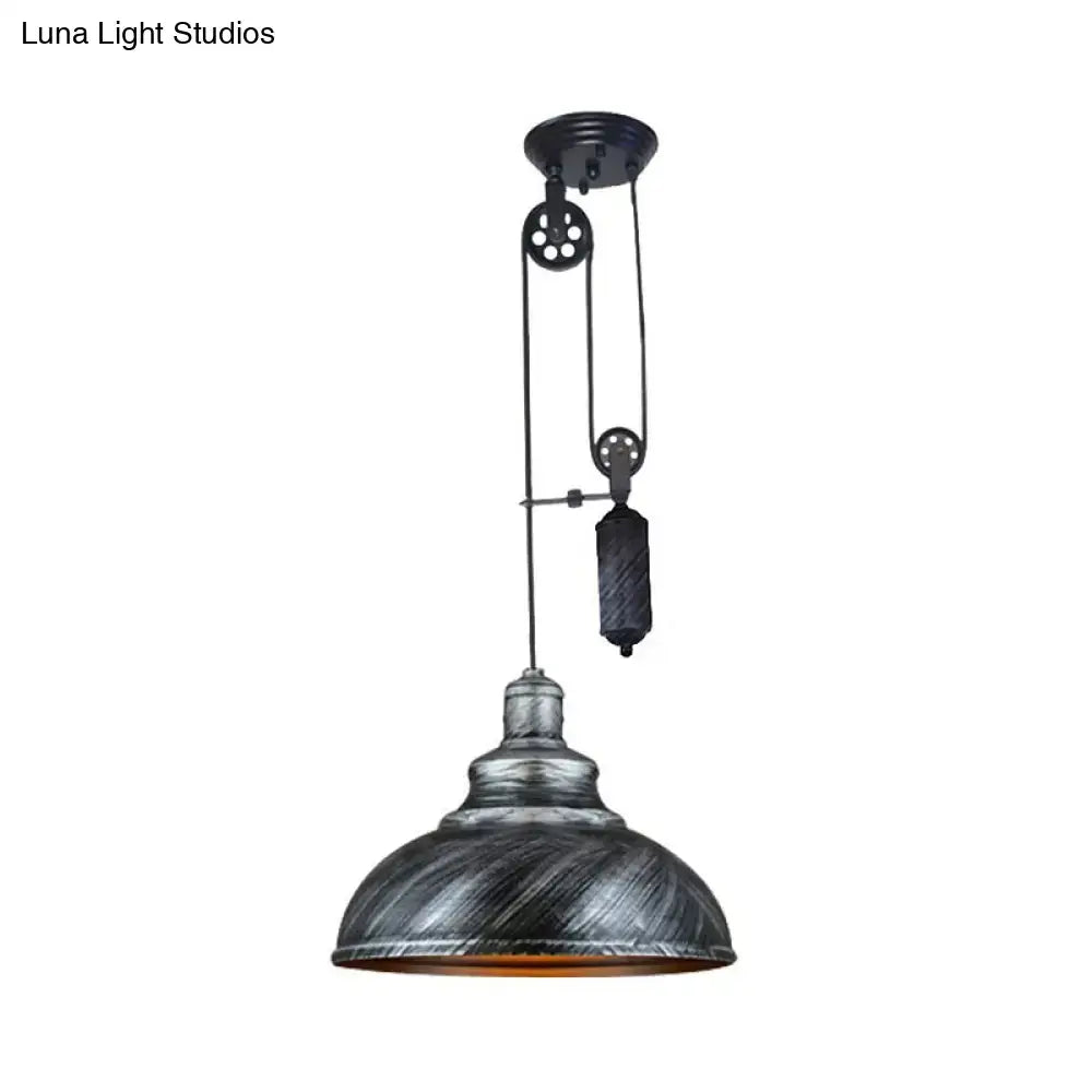 Copper Dome Pulley Pendant