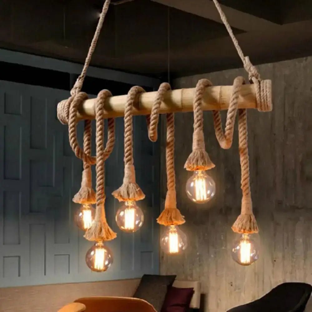Beige Rope Island Pendant