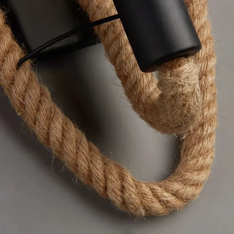 Hemp Rope Edison Wall Sconce